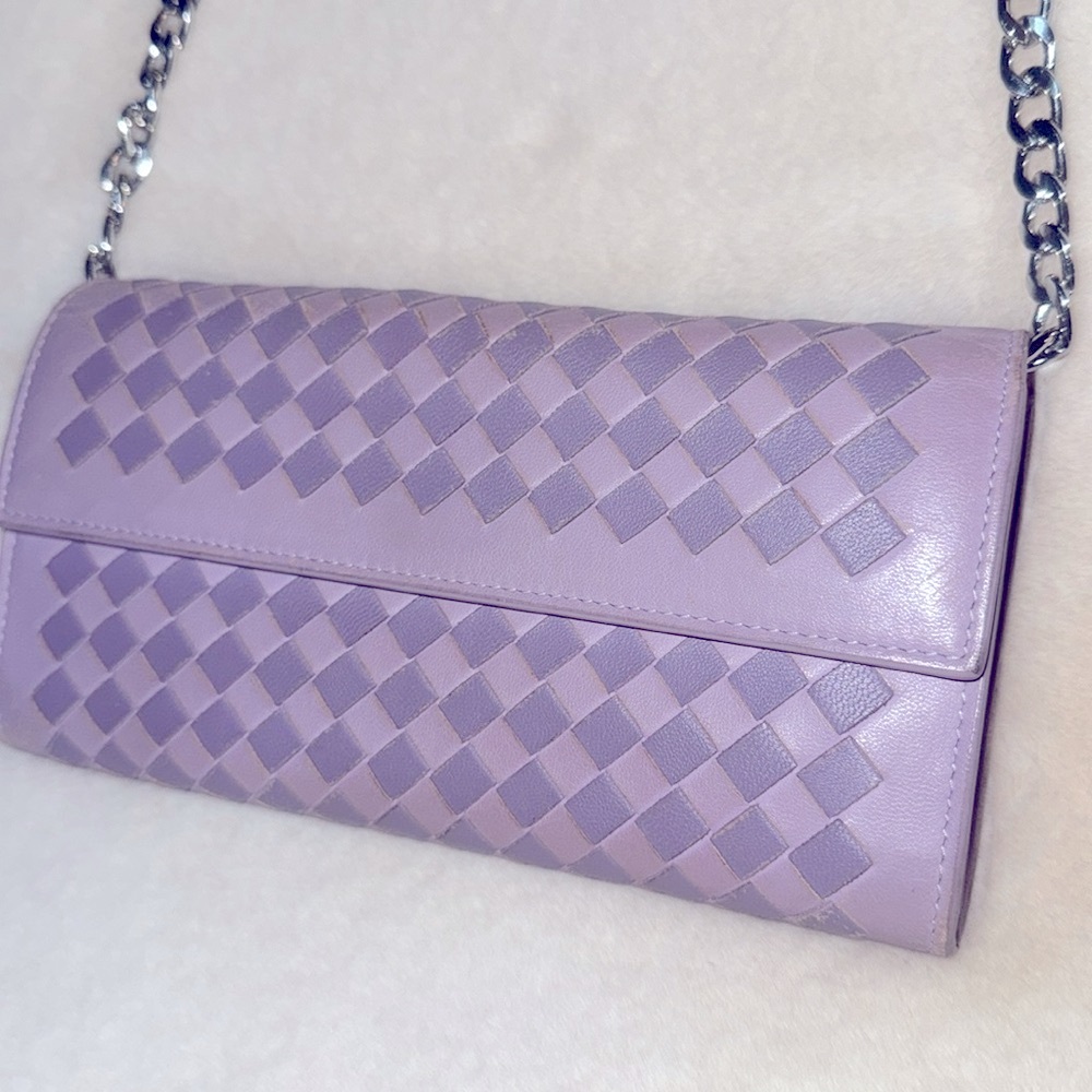 Bottega Venetta Intrecciato lambskin bifold Wallet
